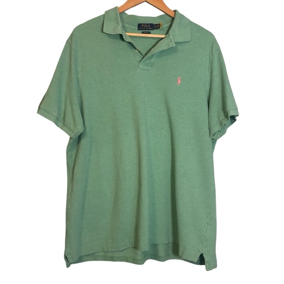 Polo Ralph Lauren‎ Men's Mint Green Classic Fit Polo Shirt Short Sleeve - Picture 1 of 9